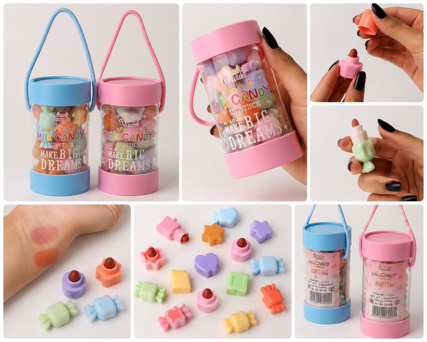 Pastel candy lipstick Set