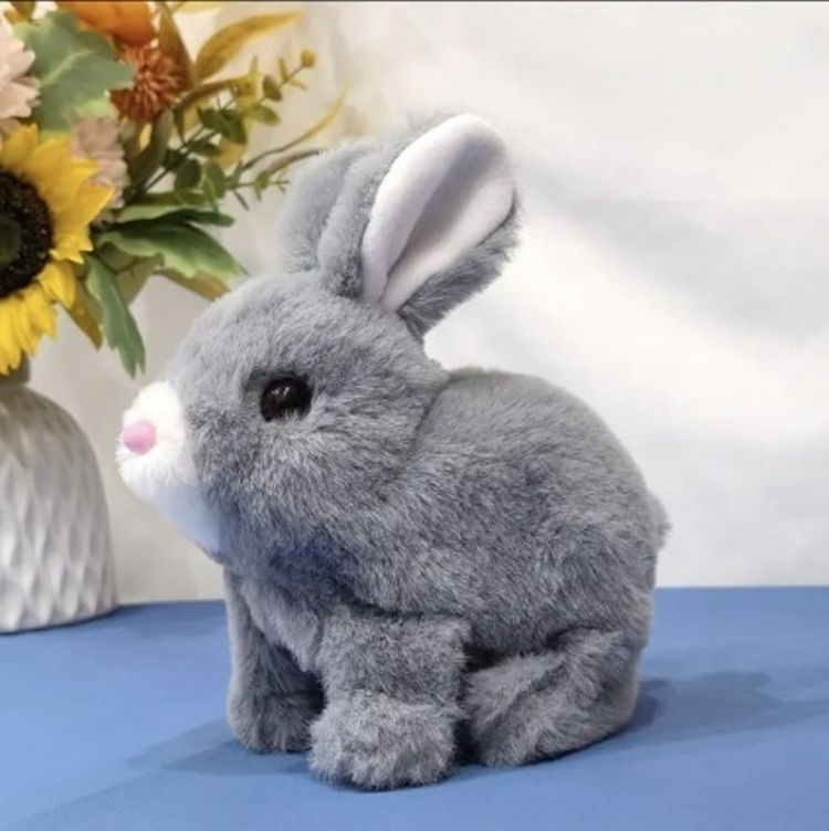 Plush Rabbit Toy with Sound and Motion for Kids