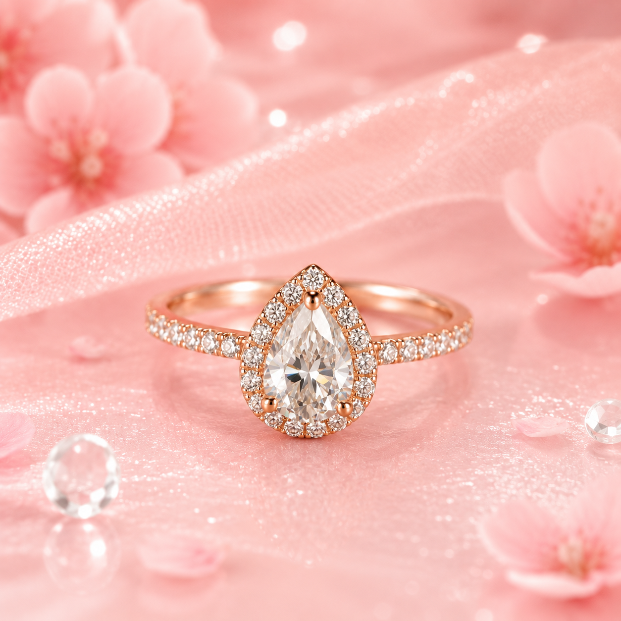 Beauty Stone Ring with Gift Box