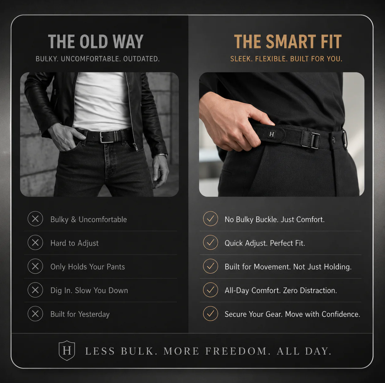 Buckle-less Belt Strap