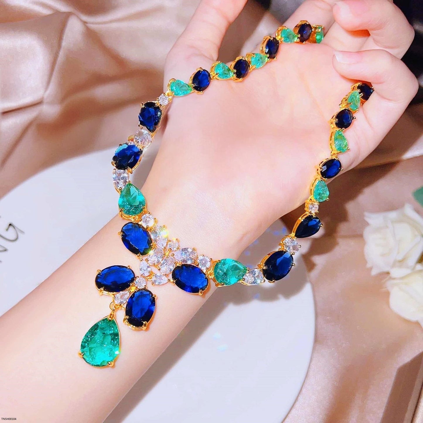 Oval Tear Necklace