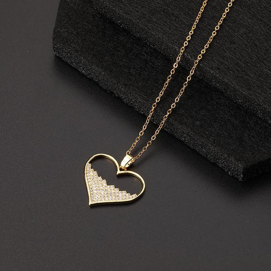 Colored Zircon Love Pendant